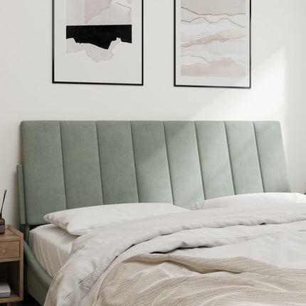 gavlpude Hanko 137 cm velour lysegrå