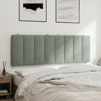 gavlpude Hanko 137 cm velour lysegrå