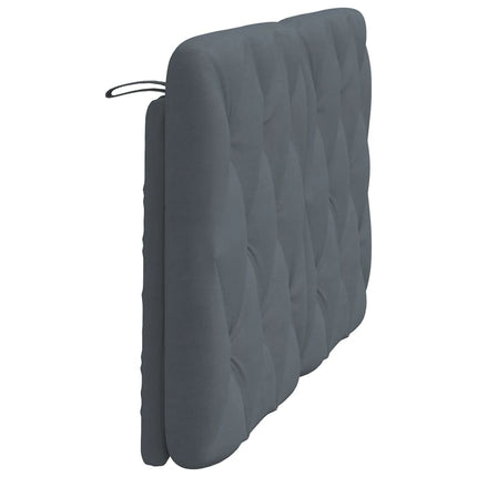 gavlpude 137 cm velour mørkegrå