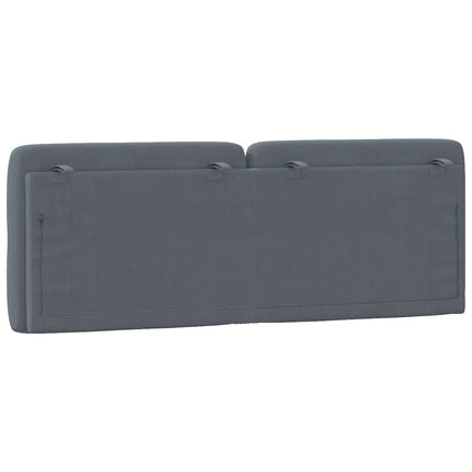 gavlpude 137 cm velour mørkegrå