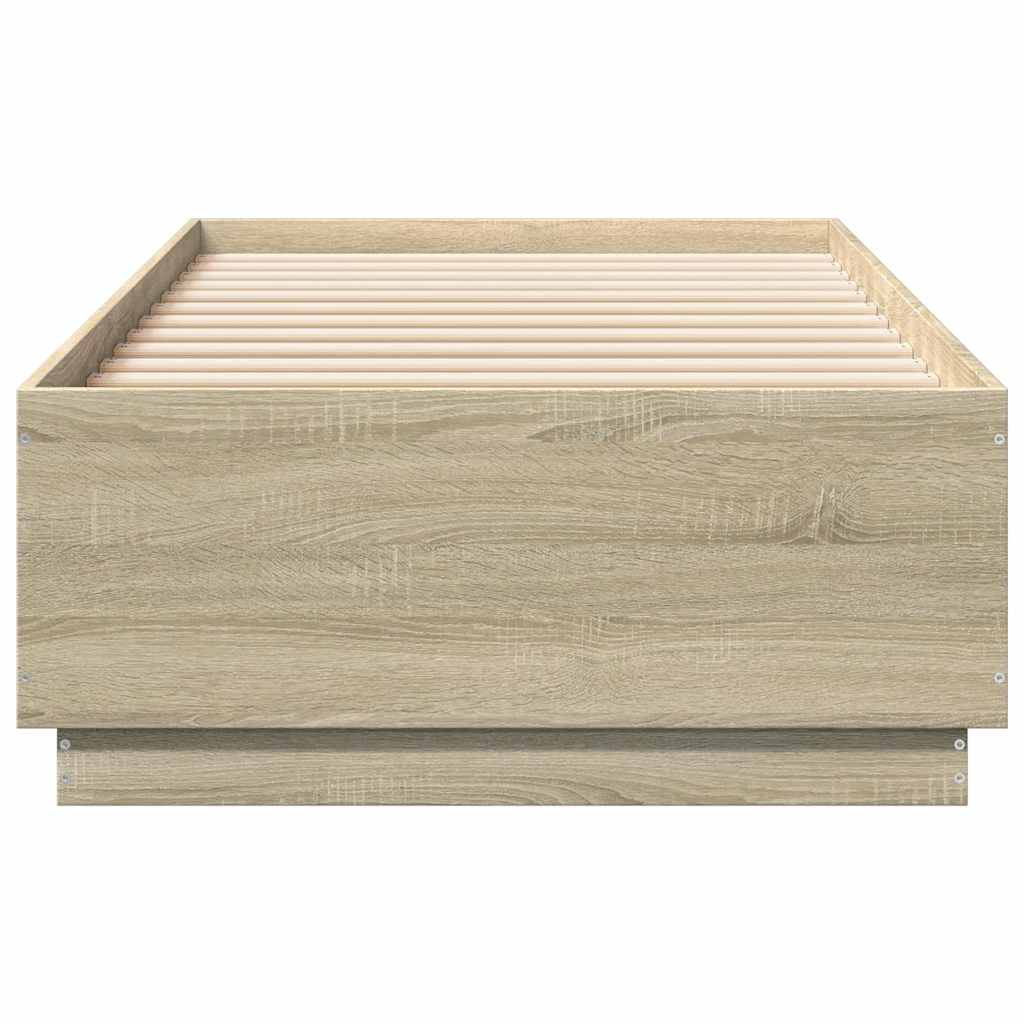 sengeramme 100x200 cm konstrueret træ sonoma-eg
