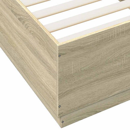 sengeramme 100x200 cm konstrueret træ sonoma-eg