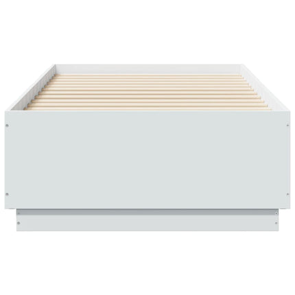 sengeramme 90x190 cm konstrueret træ hvid