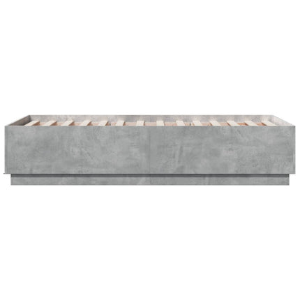 sengeramme 75x190 cm konstrueret træ betongrå