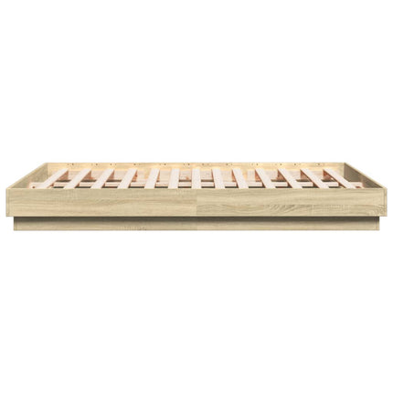 sengestel 150x200 cm konstrueret træ sonoma-eg