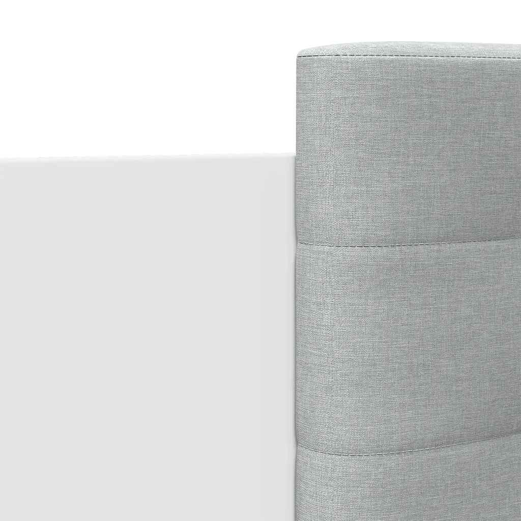 sengeramme med sengegavl 160x200 cm konstrueret træ hvid