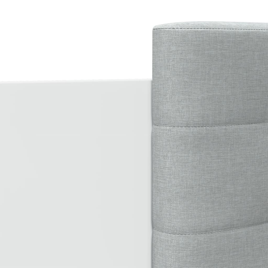 sengeramme med sengegavl 140x200 cm konstrueret træ hvid