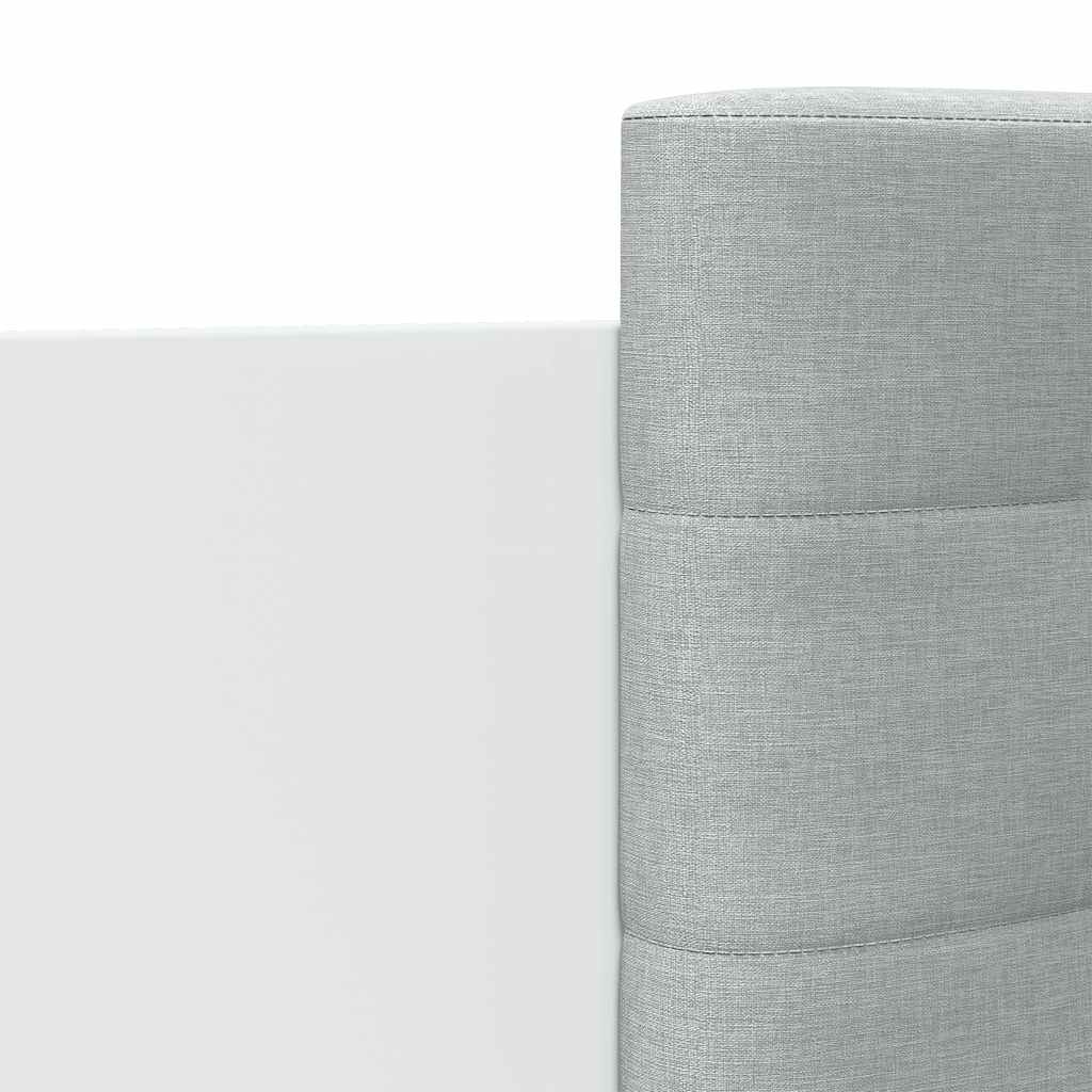 sengeramme med sengegavl 90x200 cm konstrueret træ hvid