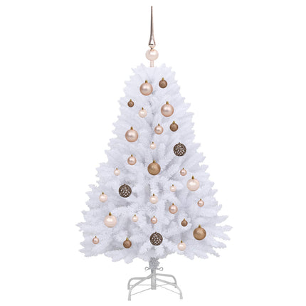Kunstigt juletræ 120 cm PVC og Stål Hvid