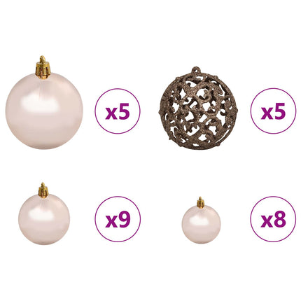 Kunstigt juletræ 120 cm PVC og Stål Hvid