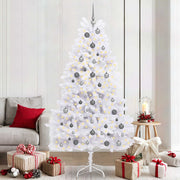 Kunstigt juletræ Hvid 106 x 106 x 210 cm PVC og metal