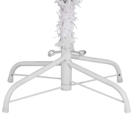 Kunstigt juletræ Hvid 138 x 138 x 300 cm PVC og metal