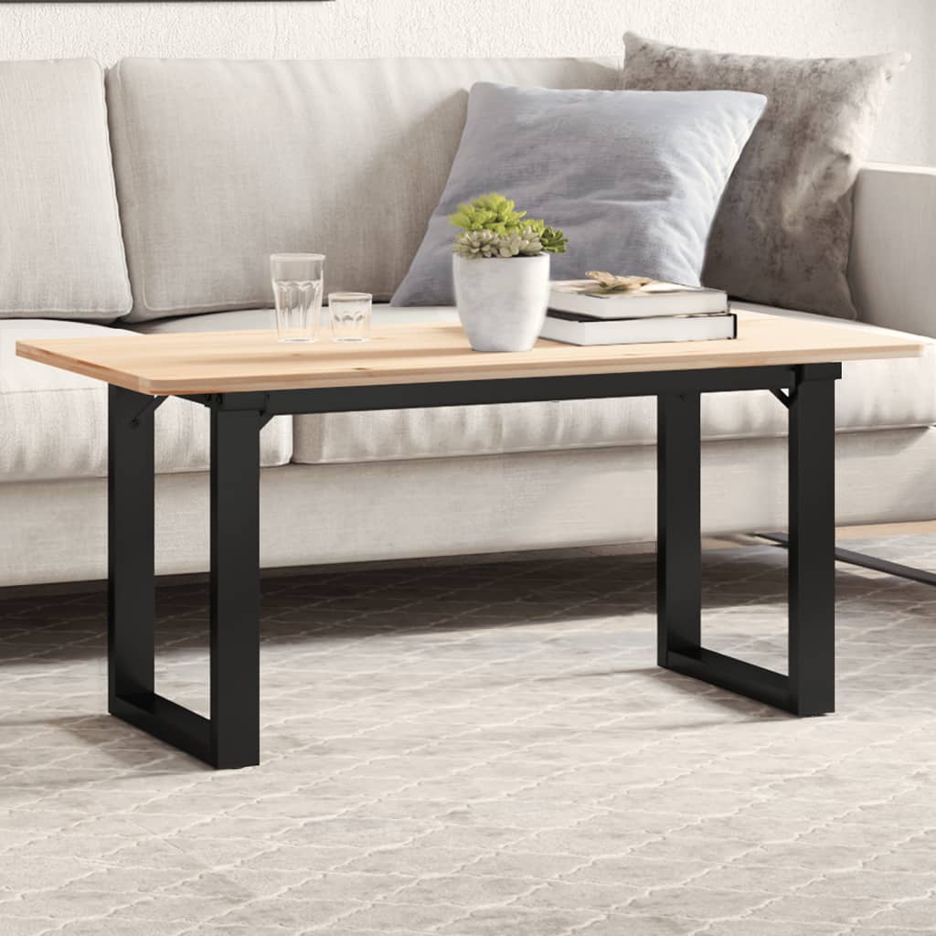 Bordben til sofabord 90×40×43 cm - O-stel i stål, sort