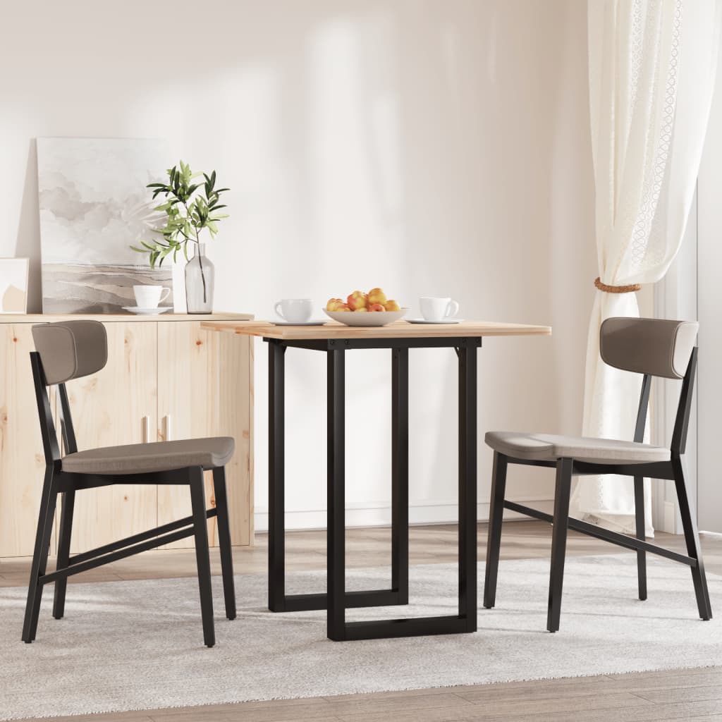 Bordben til spisebord 60 × 40 × 73 cm - O-stel i sort stål