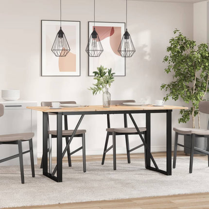 bordben til spisebord 140x60x73 cm O-stel stål