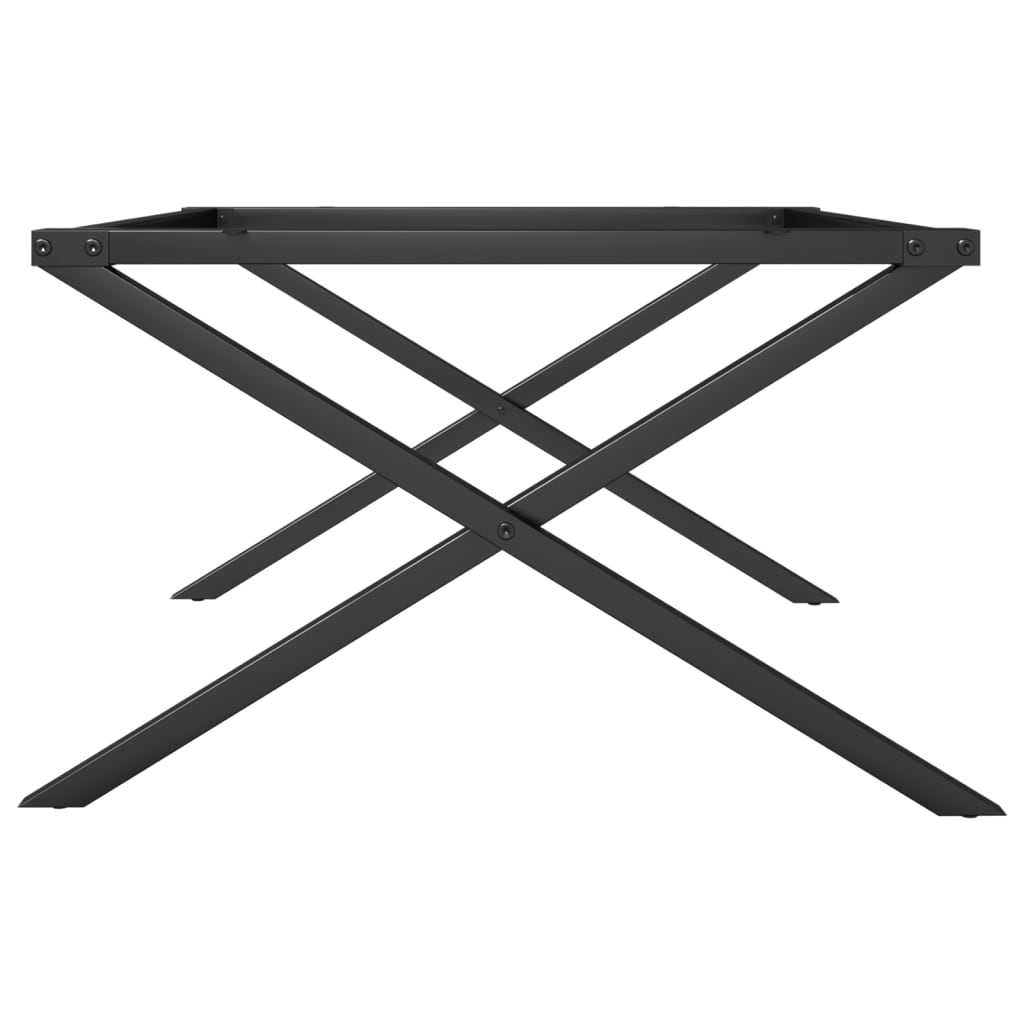 bordben til sofabord 70x60x43 cm X-stel stål