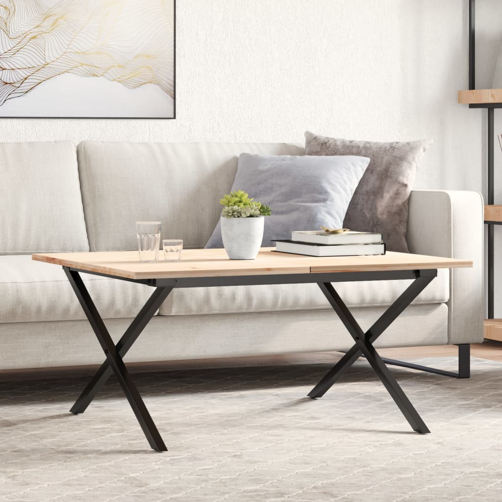 bordben til sofabord 70x60x43 cm X-stel stål