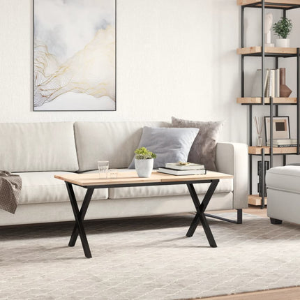 bordben til sofabord 80x40x43 cm X-stel stål