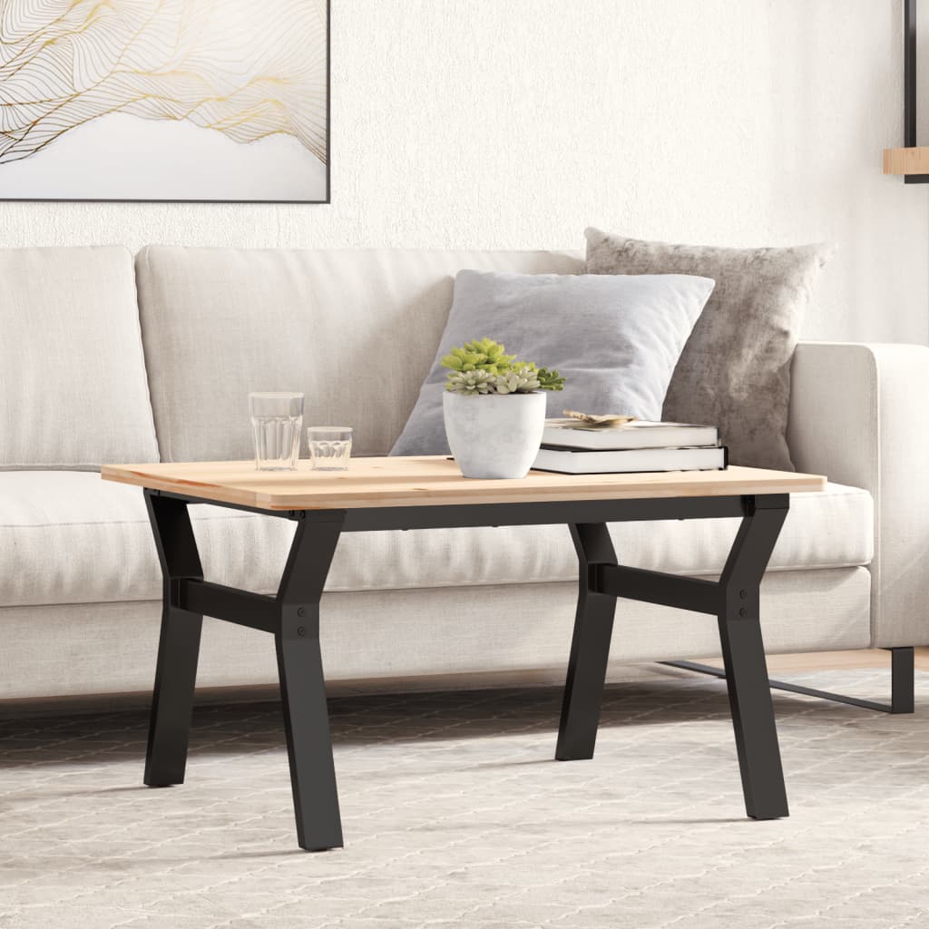 Bordben til sofabord 70 × 60 × 43 cm - Y-stel i sort stål