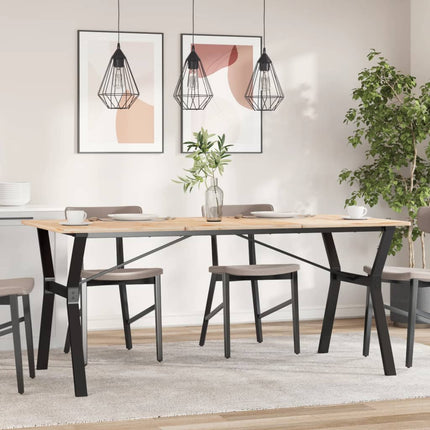 bordben til spisebord 160x80x73 cm Y-stel stål