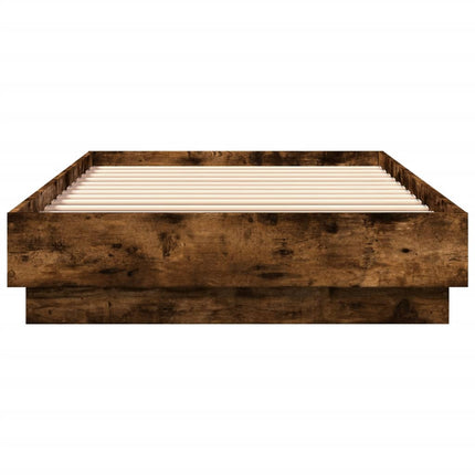 sengeramme 100x200 cm uden madras konstrueret træ røget eg