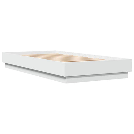 sengeramme 90x190 cm konstrueret træ hvid