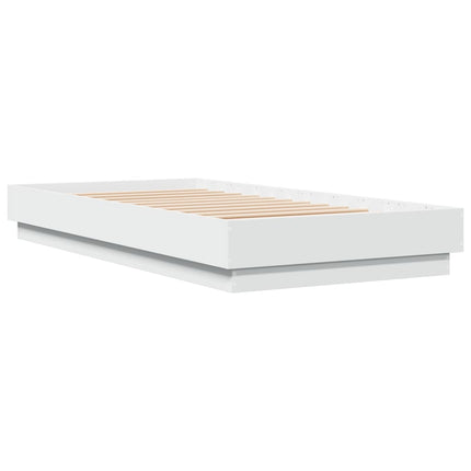 sengeramme 75x190 cm konstrueret træ hvid