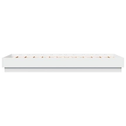 sengeramme 75x190 cm konstrueret træ hvid