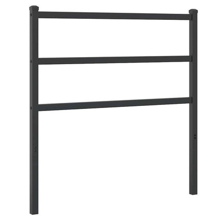 udskiftningsgavl 90 cm metal sort