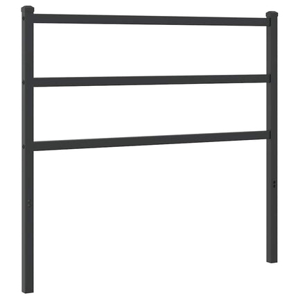 udskiftningsgavl 107 cm metal sort