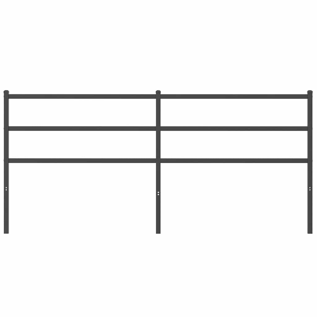 udskiftningsgavl 180 cm metal sort