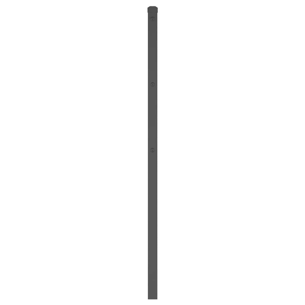 udskiftningsgavl 180 cm metal sort