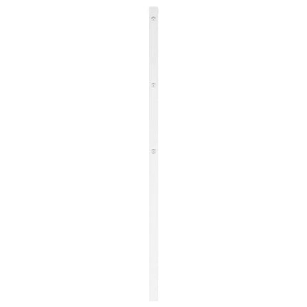 udskiftningsgavl 160 cm metal hvid