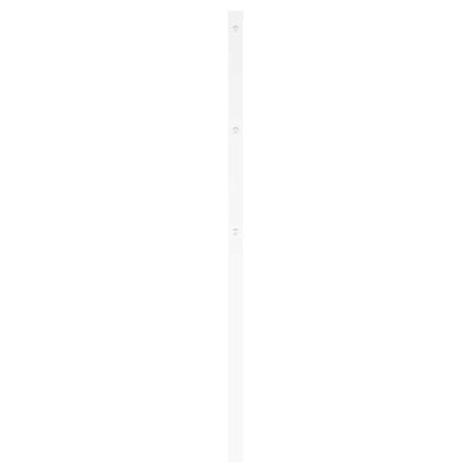 udskiftningsgavl 180 cm metal hvid