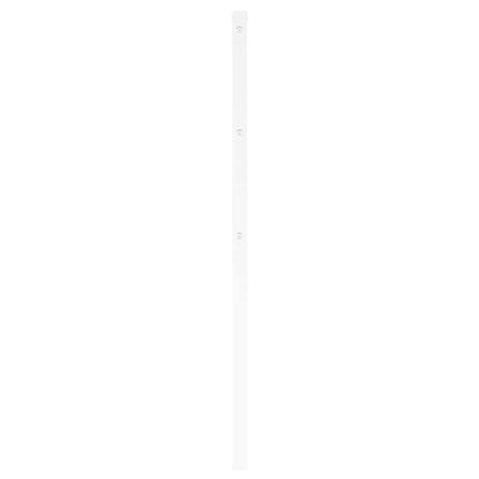 udskiftningsgavl 193 cm metal hvid