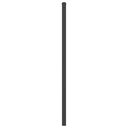 udskiftningsgavl 200 cm metal sort