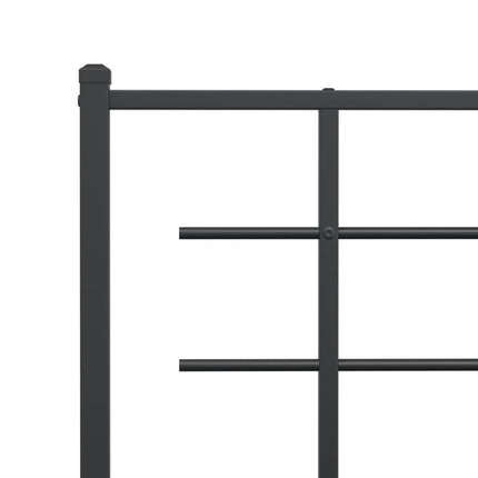udskiftningsgavl 200 cm metal sort
