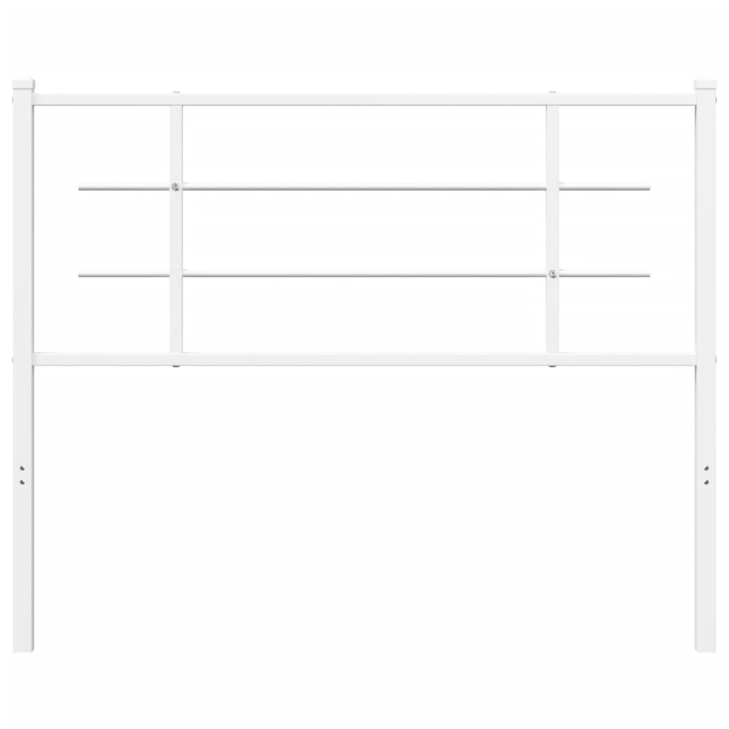 udskiftningsgavl 107 cm metal hvid