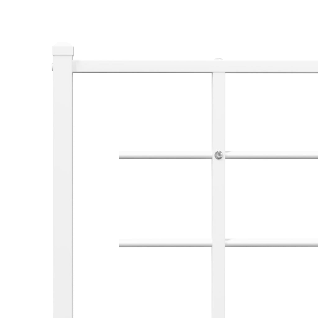 udskiftningsgavl 107 cm metal hvid