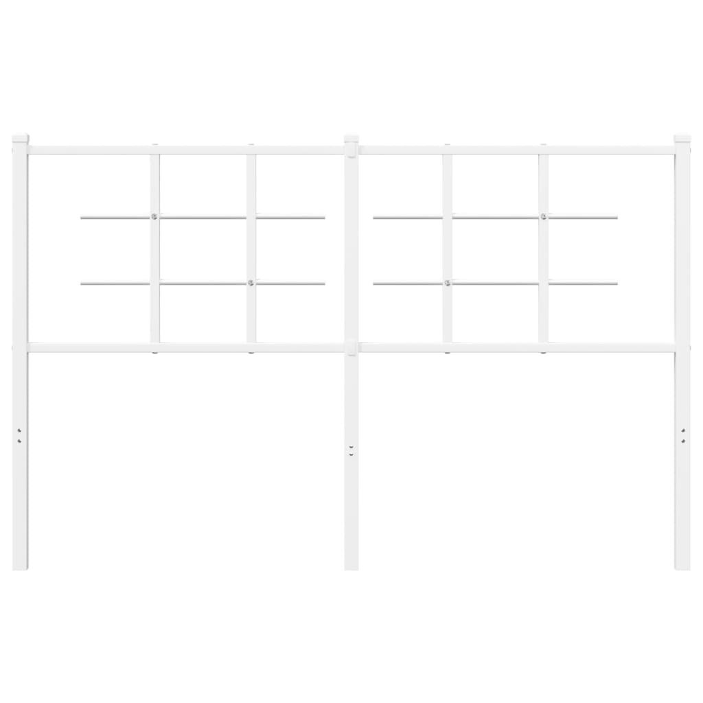 udskiftningsgavl 135 cm metal hvid