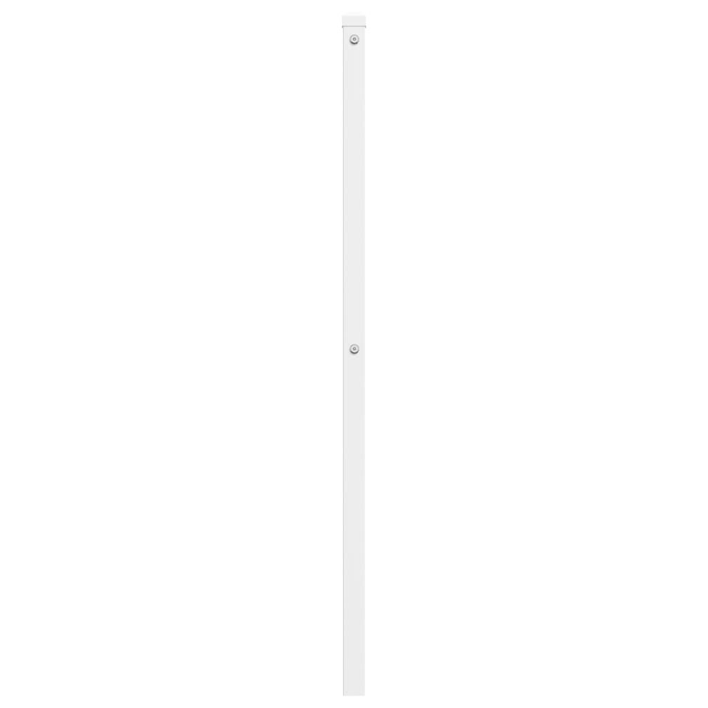 udskiftningsgavl 135 cm metal hvid