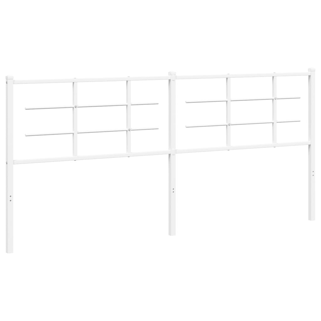udskiftningsgavl 200 cm metal hvid