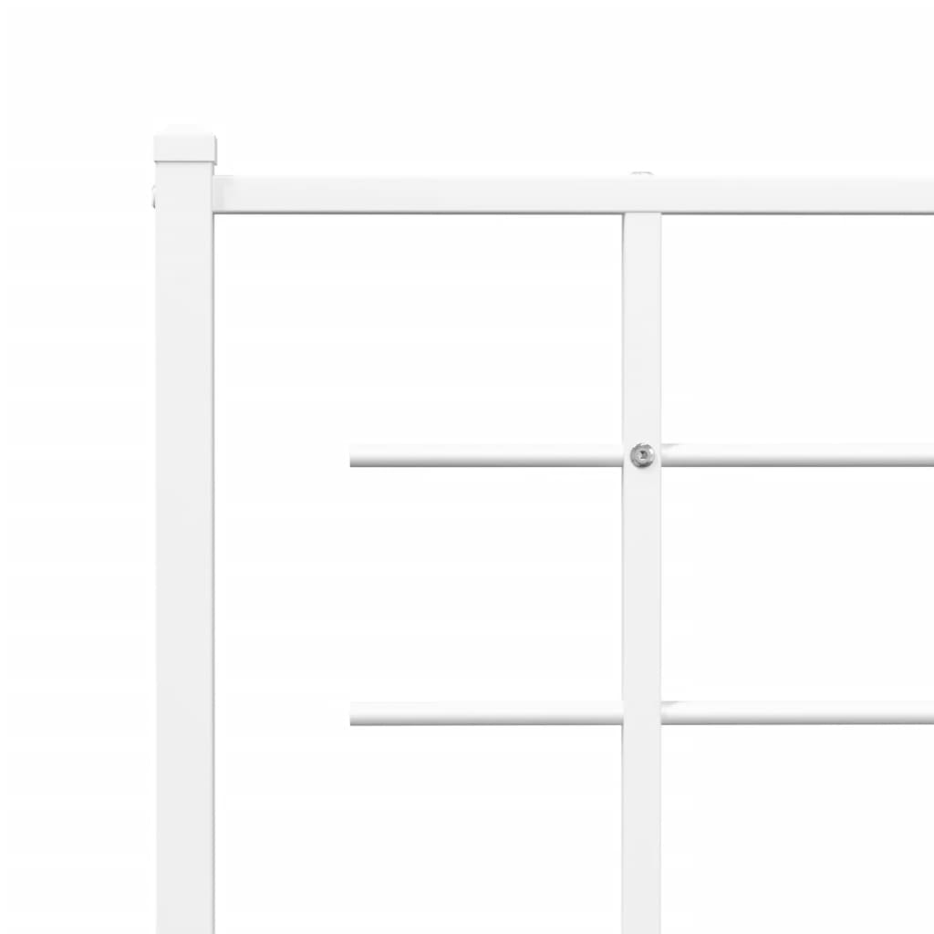 udskiftningsgavl 200 cm metal hvid