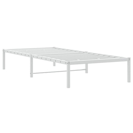 sengeramme 90x190 cm metal hvid