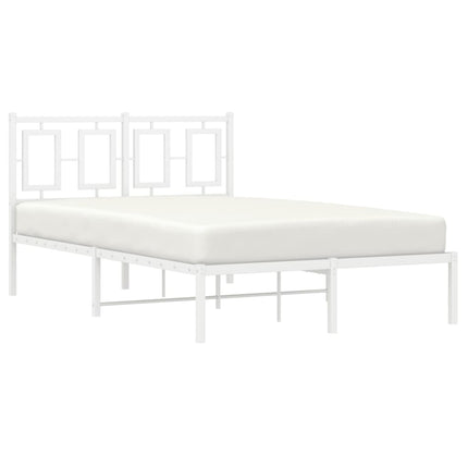 sengeramme med sengegavl 120x190 cm metal hvid