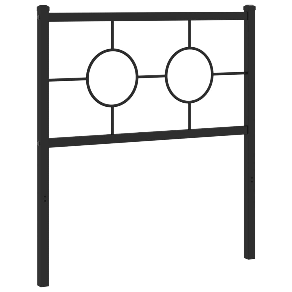 udskiftningsgavl 75 cm metal sort