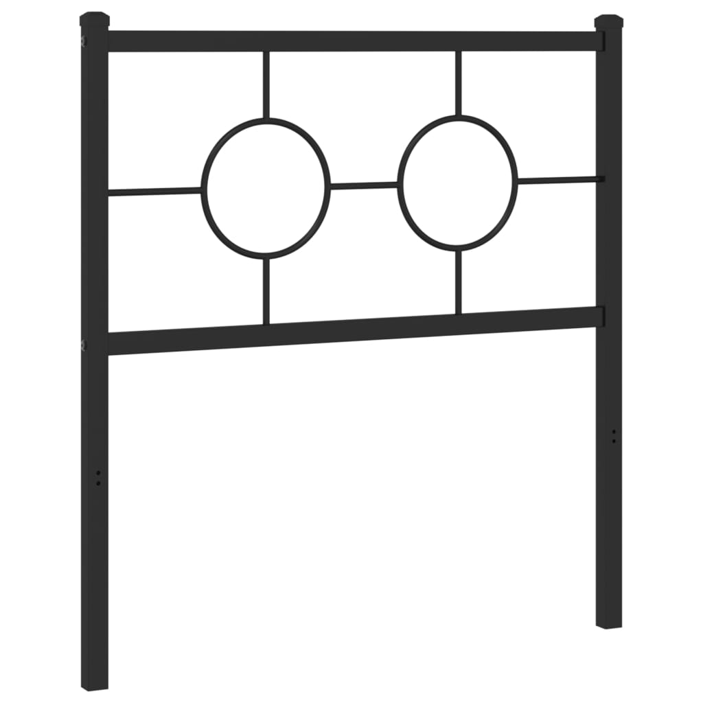 udskiftningsgavl 75 cm metal sort