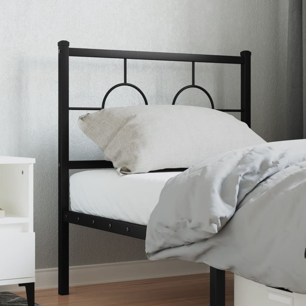 udskiftningsgavl 75 cm metal sort