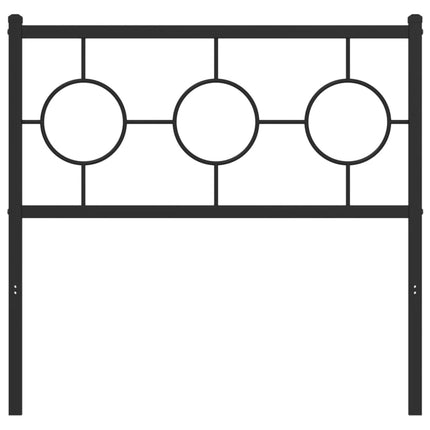 udskiftningsgavl 90 cm metal sort