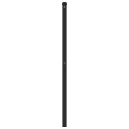 udskiftningsgavl 107 cm metal sort